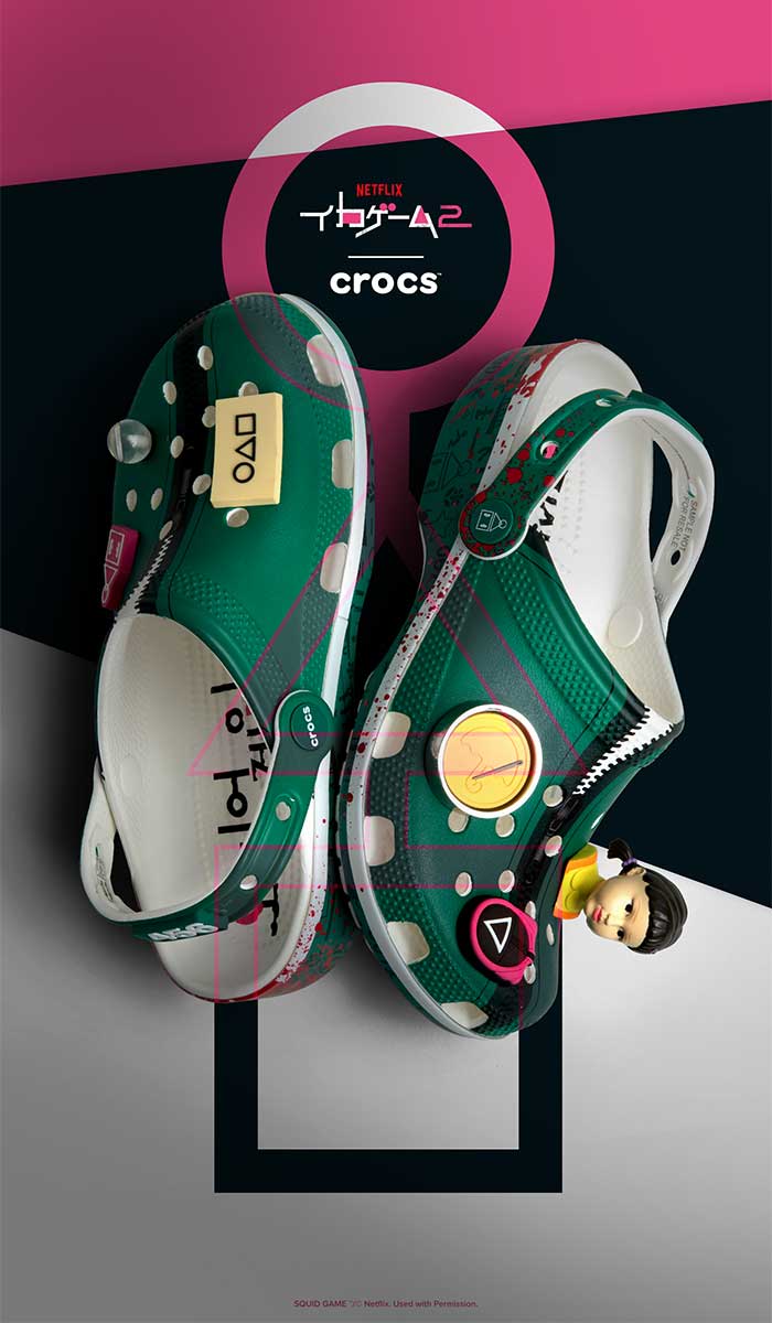 クロックス crocs サンダル レディース & メンズ イカゲーム クラシック クロッグ ...