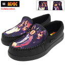 ディーシー DC スニーカー メンズ 男性用 エーシーディーシー ヴィラン 2 Black/Black コラボ ( DC×AC/DC VILLAIN 2 スリッポン スリップオン Slip On SlipOn Slip-On SNEAKER MENS 靴 シューズ SHOES ACDC DM206105-BB2 ADYS100643 )