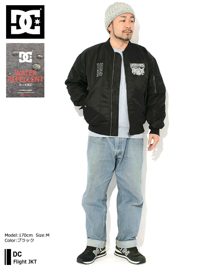 ディーシー DC ジャケット メンズ フライト ( dc Flight JKT 中綿 保温 暖かい あったか 防寒 フライトジャケット ミリタリージャケット エムエーワン MA1 MA-1 JACKET JAKET アウター ジャンパー・ブルゾン メンズ 男性用 DJK254025 )