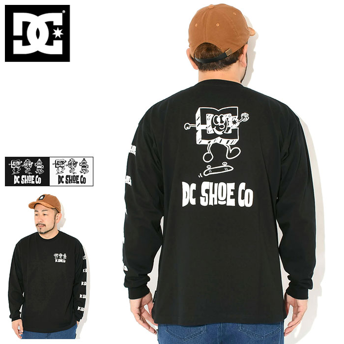 ディーシー DC ロンT Tシャツ 長袖 メンズ プレイタイム ( dc Playtime L/S Tee ビッグシルエット オーバーサイズ ティーシャツ T-SHIRTS カットソー トップス ロング ロンティー 長袖Tシャツ メンズ 男性用 DLT254046 )