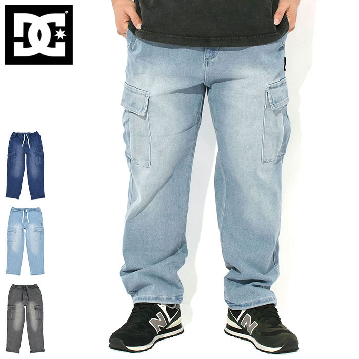 乐天商城 - ディーシー DC パンツ メンズ 26SS ワイド カーゴ ( dc 26SS Wide Cargo Pant カーゴパンツ イージーパンツ デニムパンツ ジーンズ ジーパン Gパン ボトムス メンズ 男性用 DPT261008 ) ice field icefield