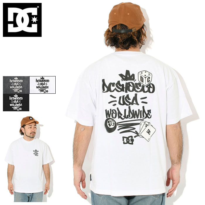 乐天商城 - ディーシー DC Tシャツ 半袖 メンズ グラフィティ ( dc Graffiti S/S Tee ビッグシルエット オーバーサイズ ティーシャツ T-SHIRTS カットソー トップス メンズ 男性用 DST261033 )[M便 1/1] ice filed icefield