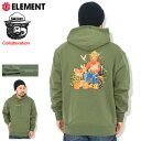 エレメント ELEMENT パーカー プルオーバー メンズ スモーキー ベア SBXE フレンズ スモーキー コラボ ( ELEMENT×SMOKEY BEAR SBXE Friends Smokey Pullover Hoodie フード フーディ スウェット Pull Over Hoody Parker トップス メンズ 男性用 BD022-006 )