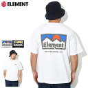 エレメント ELEMENT Tシャツ 半袖 メンズ アウトドア ( ELEMENT Outdoor S/S Tee ビッグシルエット オーバーサイズ ティーシャツ T-SHIRTS カットソー トップス メンズ 男性用 BE021-223 ) M便 1/1 ice field icefield