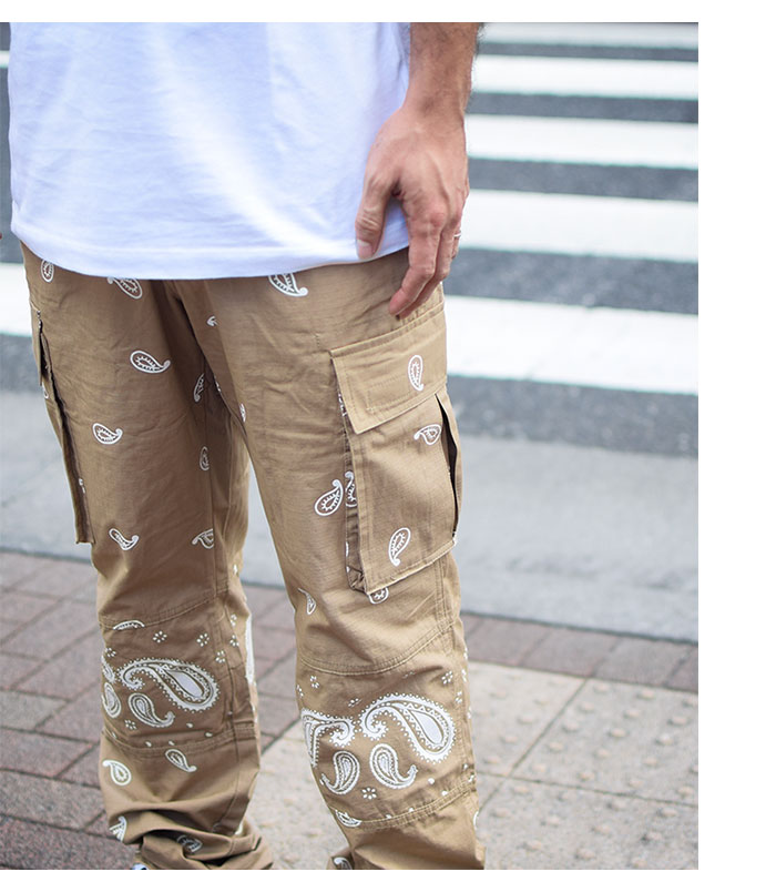 エピトミ EPTM パンツ メンズ バンダナ プリント カーゴパンツ ( EPTM Bandana Print Cargo Pant ボトムス メンズ 男性用 )