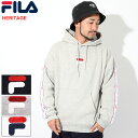 フィラ FILA パーカー プルオーバー メンズ テープ スリーブ ( FILA Tape Sleeve Pullover Hoodie ビッグシルエット オーバーサイズ フード フーディ スウェット トップス Pull Over Hoody Parker メンズ 男性用 FM9440 ) ice field icefield