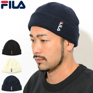 フィラ FILA ニット帽 フロント ロゴ ニット ウォッチ キャップ ( FILA Front Logo Knit Watch Cap 帽子 ニットキャップ ビーニー メンズ レディース ユニセックス 男女兼用 198-113802 )[M便 1/1] ice field icefield