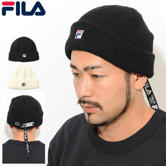 フィラ FILA ニット帽 ロング ベルト ニット ウォッチ キャップ ( FILA Long Belt Knit Watch Cap 帽子 ニットキャップ ビーニー メンズ レディース ユニセックス 男女兼用 198-113803 )[M便 1/1] ice field icefield
