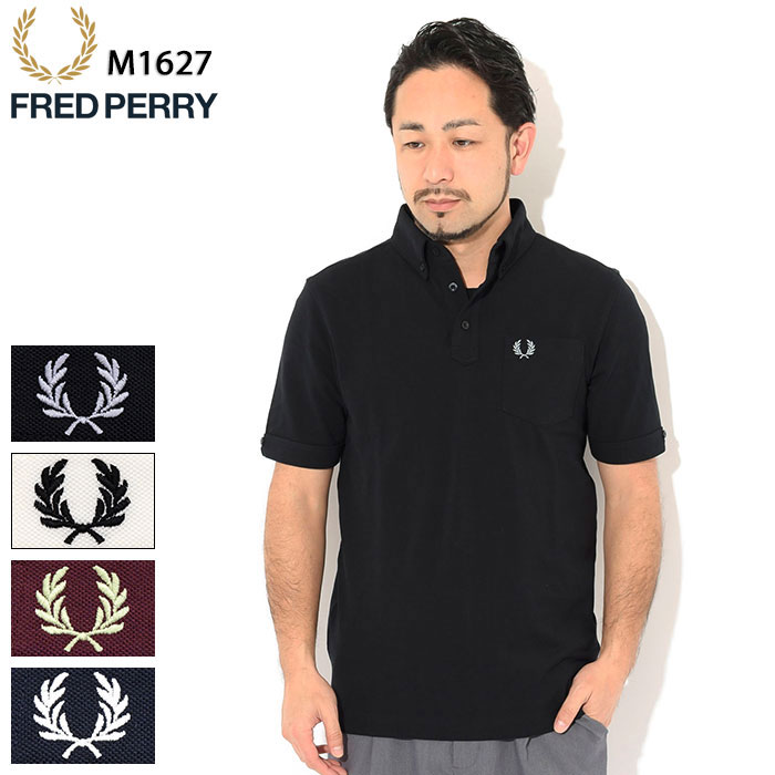 フレッドペリー FRED PERRY ポロシャツ 半袖 メンズ ボタンダウン ( FREDPERRY M1627 Button Down Polo ピケ 鹿の子 ポロ トップス フレッド ペリー フレッド・ペリー )( 父の日ギフト プレゼント 父の日 ギフト ラッピング対応 2022 )