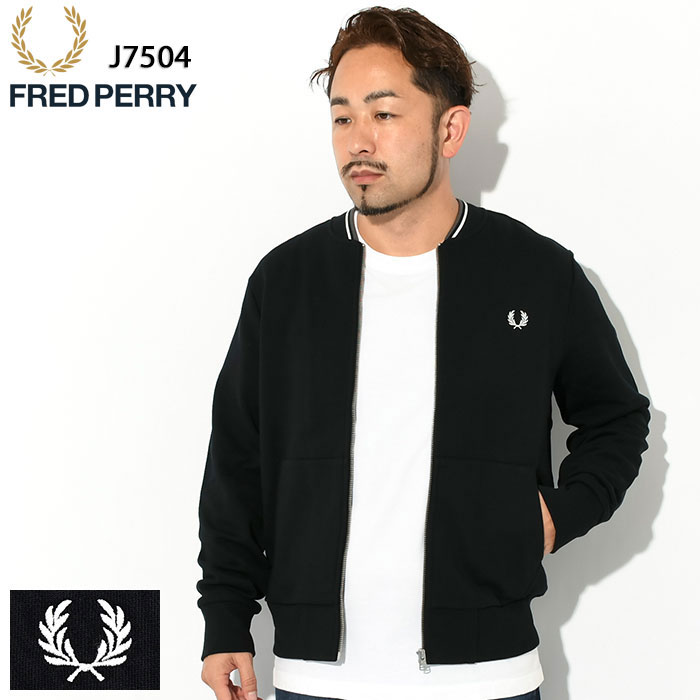 フレッドペリー FRED PERRY トレーナー メンズ ジップ スルー スウェット ( FREDPERRY J7504 Zip Through Sweat スエット トレナー トレイナー トップス フレッド ペリー フレッド・ペリー )