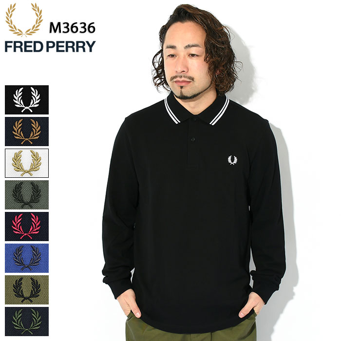 フレッドペリー フレッドペリー FRED PERRY ポロシャツ 長袖 メンズ M3636 ツイン ティップド ( FREDPERRY M3636 Twin Tipped L/S Polo Shirt 鹿の子 ポロ トップス フレッド ペリー フレッド・ペリー )