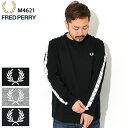 フレッドペリー トップス メンズ フレッドペリー FRED PERRY Tシャツ 長袖 メンズ テープド ( FREDPERRY M4621 Taped L/S Tee ティーシャツ T-SHIRTS トップス ロング ロンティー ロンt フレッド ペリー フレッド・ペリー )