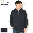 フレッドペリー FRED PERRY ポロシャツ 長袖 メンズ オープン ワッフル ハーフ ジップ ( FREDPERRY M8711 Open Waffle ...