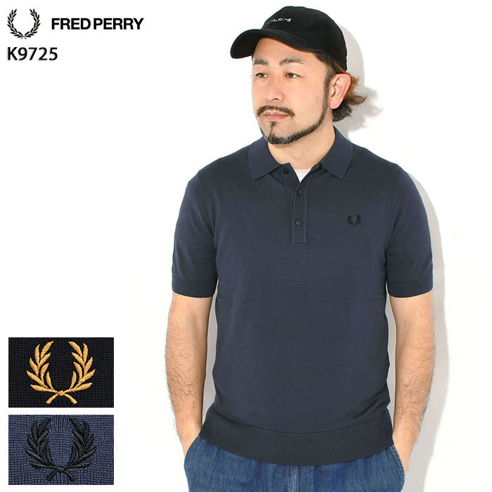 乐天商城 - フレッドペリー FRED PERRY ポロシャツ 半袖 メンズ コットン ニット ( FREDPERRY K9725 Cotton Knitted S/S Polo Shirt ポロ トップス フレッド ペリー フレッド・ペリー )