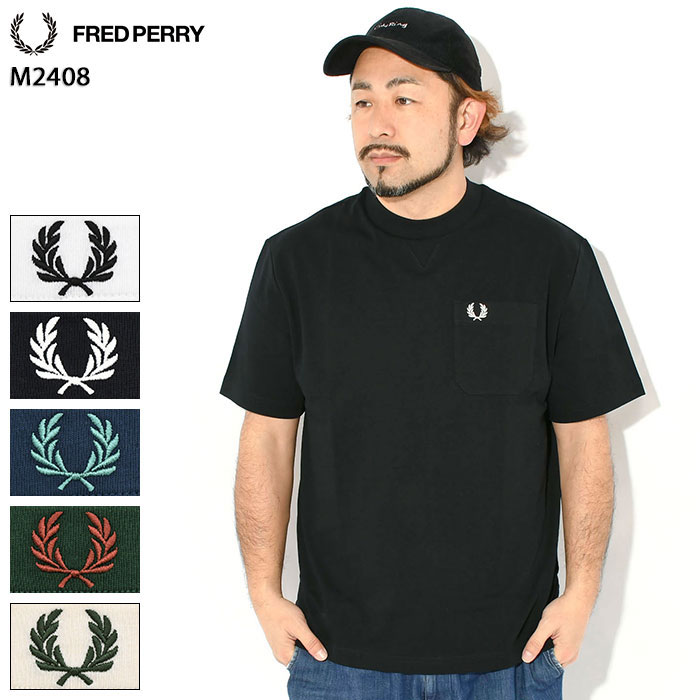 乐天商城 - フレッドペリー FRED PERRY Tシャツ 半袖 メンズ ポケット ディテール ( FREDPERRY M2408 Pocket Detail S/S Tee ティーシャツ T-SHIRTS カットソー トップス フレッド ペリー フレッド・ペリー )[M便 1/1]