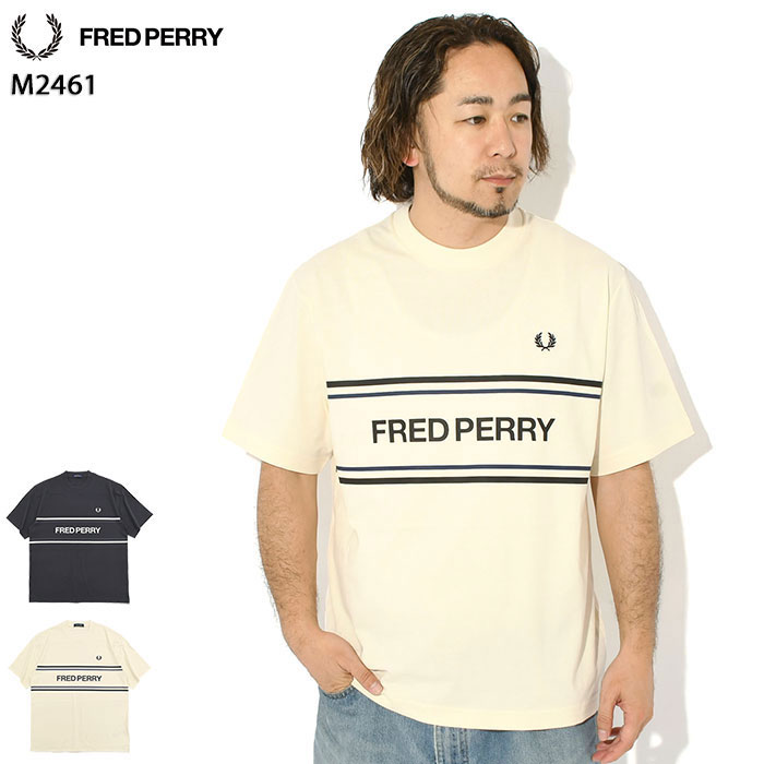 Rakuten - フレッドペリー FRED PERRY Tシャツ 半袖 メンズ フレッドペリー グラフィック ( FREDPERRY M2461 Fred Perry Graphic S/S Tee ティーシャツ T-SHIRTS カットソー トップス フレッド ペリー フレッド・ペリー )[M便 1/1] ice field icefield