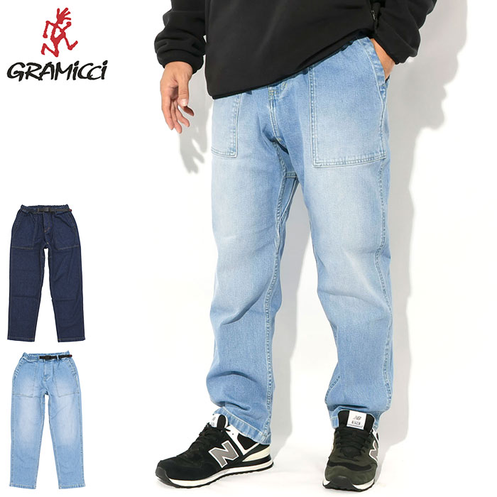 グラミチ デニム パンツ GRAMICCI メンズ ストレッチ デニム ルーズ テーパード リッジ ( GRAMICCI Str..