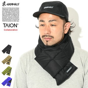 グラミチ GRAMICCI マフラー タイオン ダウン スカーフ コラボ ( GRAMICCI×TAION Down Scarf メンズ レディース ユニセックス 男女兼用 G2FA-085-TG )[M便 1/1] ice field icefield