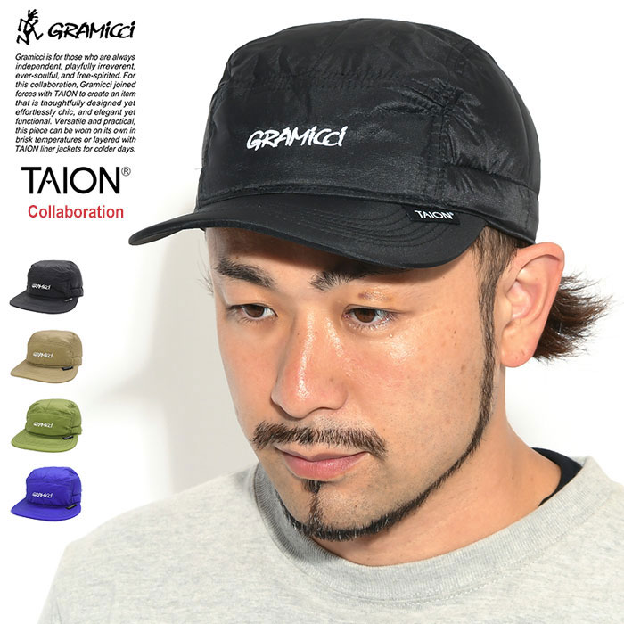 グラミチ GRAMICCI キャップ タイオン ダウン コラボ ( GRAMICCI×TAION Down Cap 帽子 メンズ レディース ユニセックス 男女兼用 G2FA-086-TG )[M便 1/1] ice field icefield