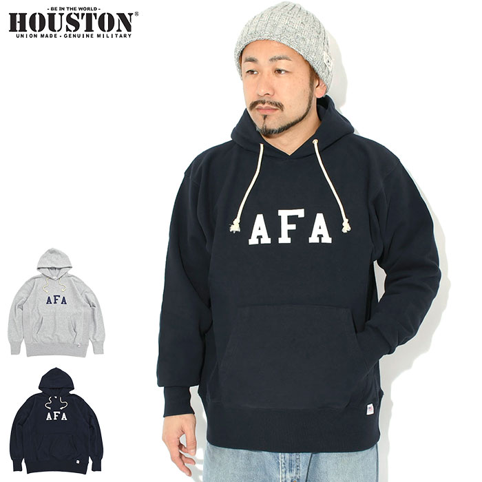 ヒューストン HOUSTON パーカー プルオーバー メンズ AFA プリント U.S. コットン R/V ( AFA Print U.S. Cotton R/V Hoodie 保温 暖かい あったか 裏起毛 フード フーディ スウェット トップス アメカジ 22374 )