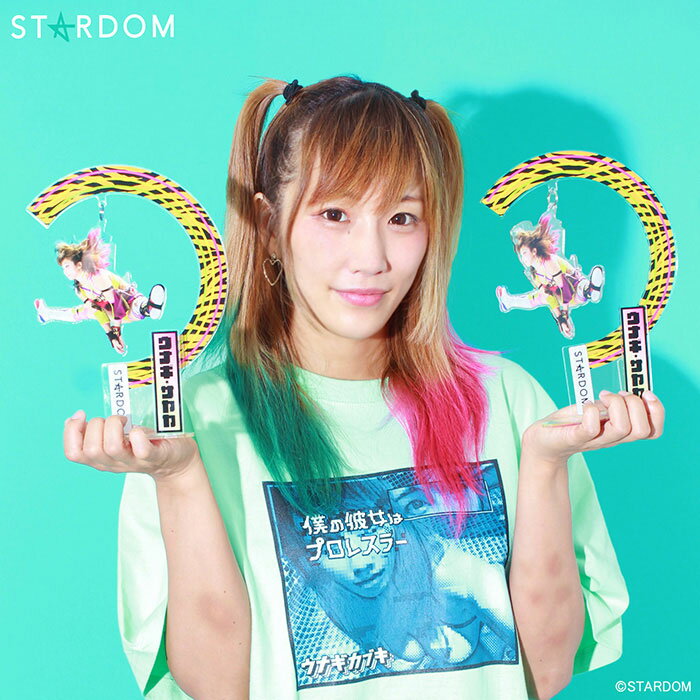 HTML ZERO3×STARDOM ウナギ・サヤカ コラボ アクリルスタンド ( エイチティエムエル ゼロスリー×スターダム ウナギ・サヤカ これ修羅 Big Acrylic Stand アクリルフィギュア HTML-ACS270 )のサムネイル