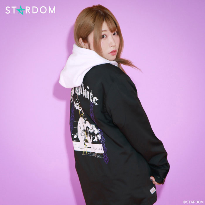 HTML ZERO3×STARDOM 中野たむ コラボ ジャケット メンズ レディース ( エイチティエムエル ゼロスリー×スターダム 中野たむ Twilight Dream Coach JACKET アウター コーチ ジャンパー・ブルゾン HTML-JKT220 )