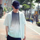 エイチティエムエル ゼロスリー HTML ZERO3 シャツ 半袖 メンズ ダウディー クロス ( html zero3 Dowdy Cloth S/S Shirt オープンカラーシャツ カジュアルシャツ トップス エイチティーエムエル HTML-SHT134 )