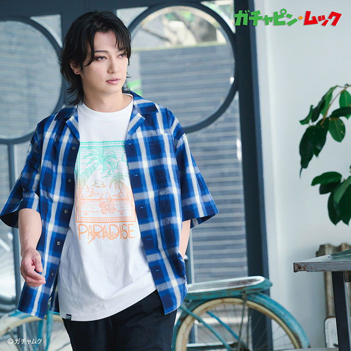 【8月下旬発送予定】エイチティエムエル ゼロスリー HTML ZERO3 Tシャツ 半袖 メンズ ガチャピン・ムック サンセット コラボ ( Gachapin＆Mukku Sunset S/S Tee ティーシャツ T-SHIRTS トップス HTML-T628 )[M便 1/1]