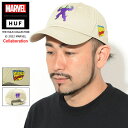 ハフ キャップ メンズ ハフ HUF キャップ メンズ マーベル ハルク ブラスト 6 パネル コラボ ( HUF×MARVEL HULK Blast 6 Panel Cap ストラップバック 帽子 メンズ 男性用 HT00719 ) ice field icefield