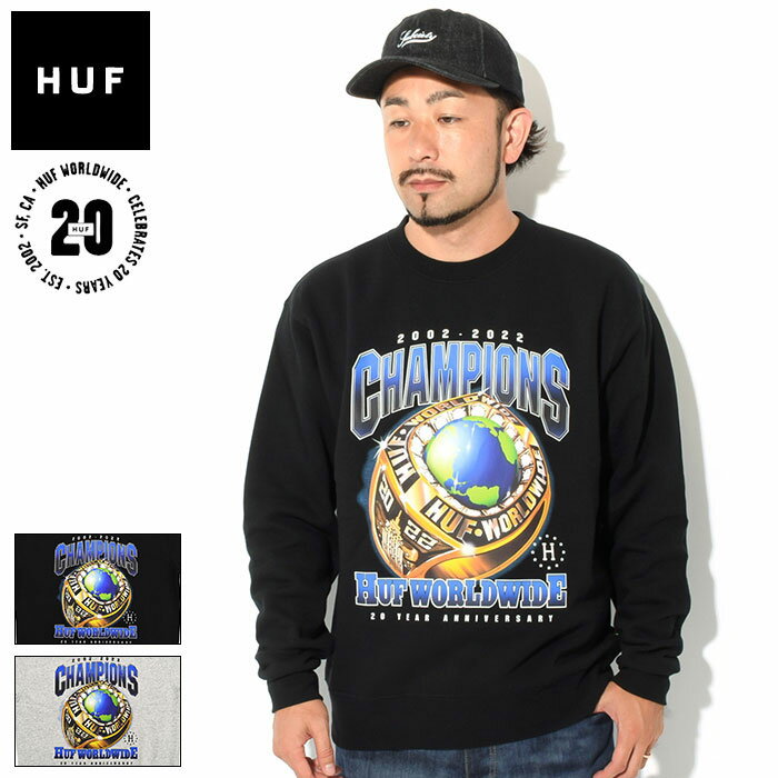 ハフ HUF トレーナー メンズ チャンピオンズ クルーネック スウェット ( HUF Champions Crewneck Sweat スエット トレナー トレイナー トップス メンズ 男性用 PF00521 )