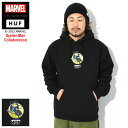 ハフ HUF パーカー プルオーバー メンズ スパイダーマン スリー ハンドレッド コラボ ( HUF×Spider-Man Three Hundred Pullover Hoodie フード フーディ スウェット Pull Over Hoody Parker トップス メンズ 男性用 MARVEL マーベル PF00606 )