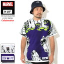 ハフ HUF Tシャツ 半袖 メンズ マーベル ハルク ガンマ コラボ ( HUF×MARVEL HULK Gamma S/S Tee ティーシャツ T-SHIRTS カットソー トップス メンズ 男性用 TS01973 ) M便 1/1 ice field icefield