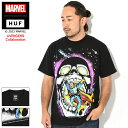 ハフ HUF Tシャツ 半袖 メンズ マーベル アベンジャーズ ストレンジ スカル コラボ ( HUF×MARVEL AVENGERS Strange Skull S/S Tee ティーシャツ T-SHIRTS カットソー トップス メンズ 男性用 TS02197 ) M便 1/1 ice field icefield