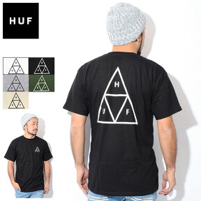 ハフ HUF Tシャツ 半袖 メンズ エッセンシャルズ トリプル トライアングル ( HUF Essentials Triple Triangle S/S Tee ティーシャツ T-SHIRTS カットソー トップス メンズ 男性用 TS01751 TS00509 )[M便 1/1] ice field icefield