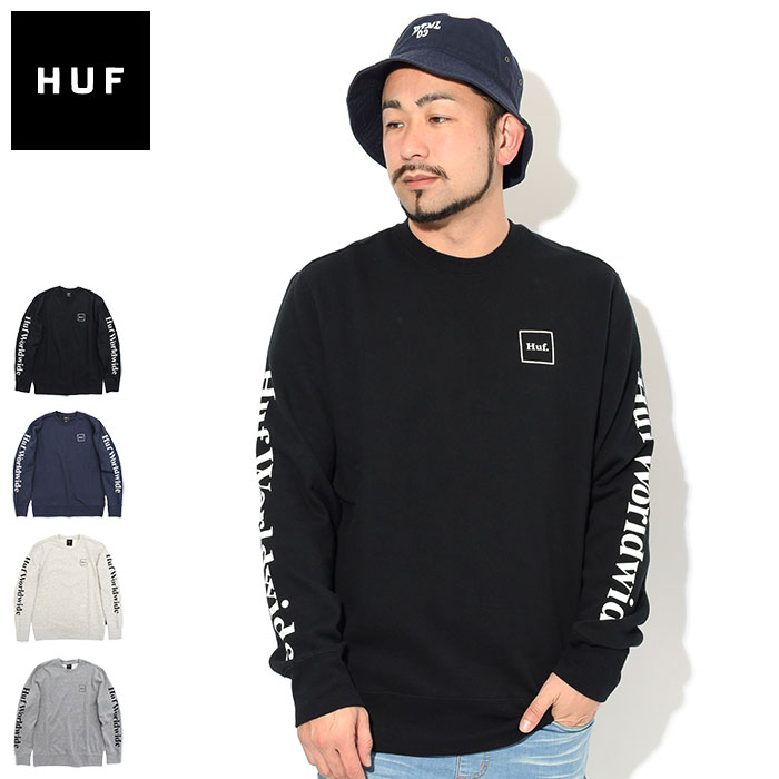 nt HUF g[i[ Y GbZVY hXeBbN N[ XEFbg ( HUF Essentials Domestic Crew Sweat XGbg gi[ gCi[ gbvX Y jp PF00264 ) ice field icefield