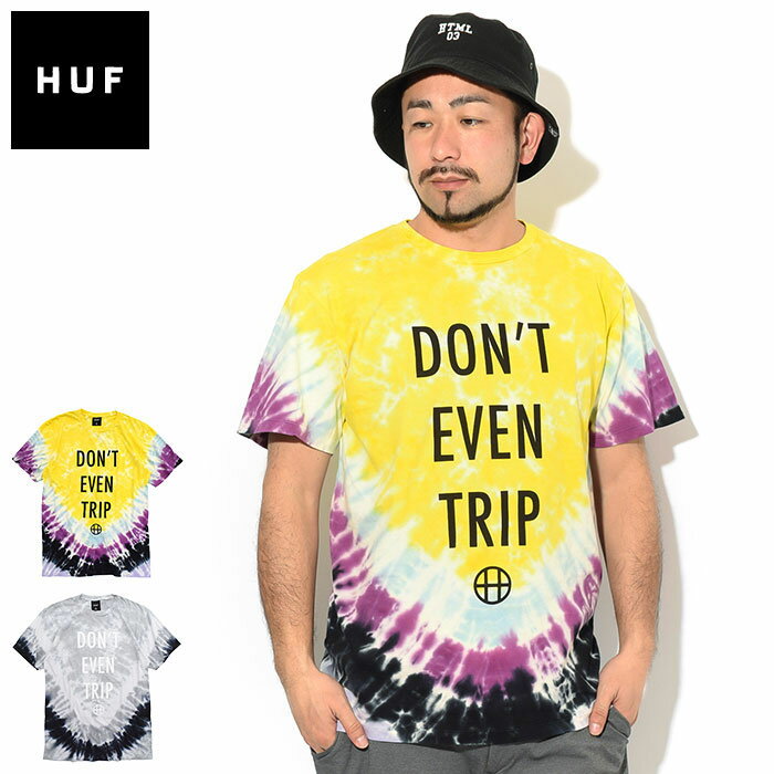 ハフ HUF Tシャツ 半袖 メンズ ドント イーブン トリップ ( HUF Dont Even Trip S/S Tee Tie Dye タイダイ ティーシャツ T-SHIRTS カットソー トップス メンズ 男性用 TS00998 )[M便 1/1] ice field icefield