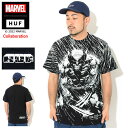 ハフ HUF Tシャツ 半袖 メンズ マーベル ウルヴァリン レイン コラボ ( HUF×MARVEL Wolverine Rain S/S Tee ティーシャツ T-SHIRTS カットソー トップス メンズ 男性用 TS01890 ) M便 1/1 ice field icefield