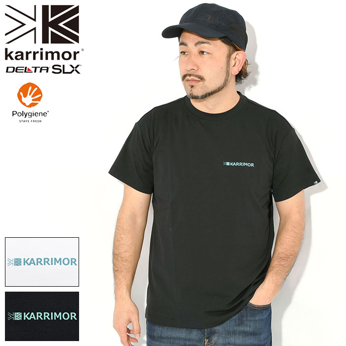 乐天商城 - カリマー Karrimor Tシャツ 半袖 メンズ コンフォート ( Karrimor Comfort S/S Tee 速乾 抗菌 防臭 ストレッチ UVカット ティーシャツ T-SHIRTS カットソー トップス アウトドア 101582 )[M便 1/1] ice field icefield