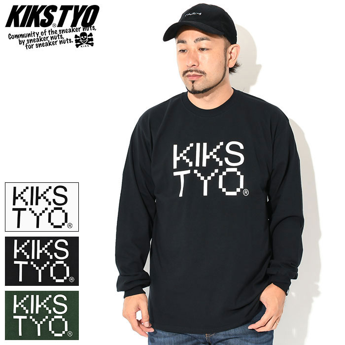 キックス ティー・ワイ・オー KIKS TYO ロンT Tシャツ 長袖 メンズ 8 ビット ロゴ ( Kiks Tyo 8 Bit Logo L/S Tee ティーシャツ T-SHIRTS ロング ロンティー 長袖Tシャツ トップス KIKSTYO kiks・tyo キックスティーワイオー KT2209T-03 )