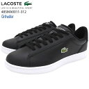 ラコステ LACOSTE スニーカー メンズ 男性用 カーナビー セット 224 1 SMA Black/White ( lacoste 48SMA0011-3...