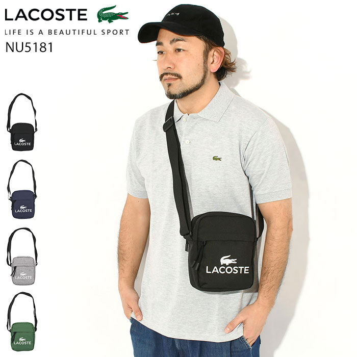乐天商城 - ラコステ LACOSTE ショルダーバッグ NU5181ZT バーティカル カメラ バッグ ( LACOSTE NU5181ZT Vertical Camera Bag メンズ レディース ユニセックス 男女兼用 NU5181ZT ) ice field icefield