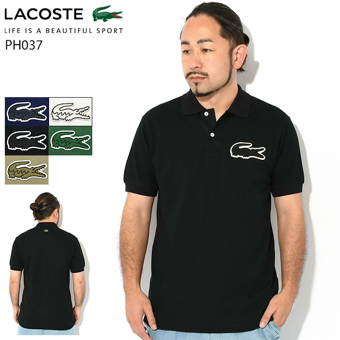 ラコステ LACOSTE ポロシャツ 半袖 メンズ PH037LJ ( lacoste PH037LJ S/S Polo Shirt ピケ 鹿の子 ポロ・シャツ ト…