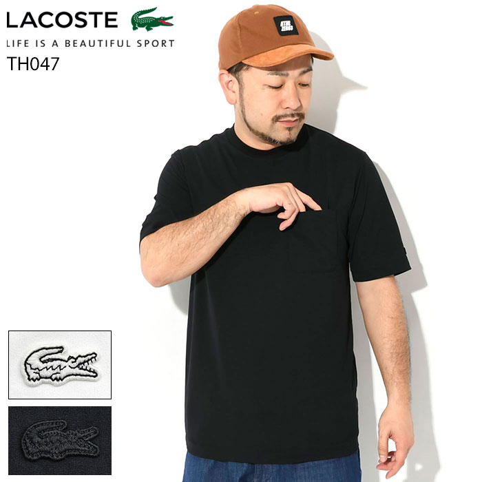 ラコステ LACOSTE Tシャツ 半袖 メンズ TH047J ( lacoste TH047J S/S Tee ティーシャツ T-SHIRTS カットソー トップス TH047J-99 )[M便 1/1]