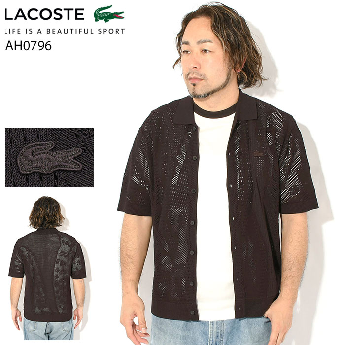 ラコステ LACOSTE シャツ 半袖 メンズ 