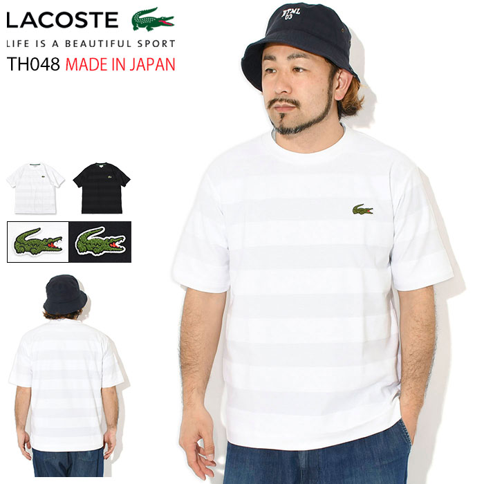 乐天商城 - ラコステ LACOSTE Tシャツ 半袖 メンズ TH048J ( lacoste TH048J S/S Tee MADE IN JAPAN 日本製 メイド イン ジャパン ティーシャツ T-SHIRTS カットソー トップス TH048J-99 )[M便 1/1]