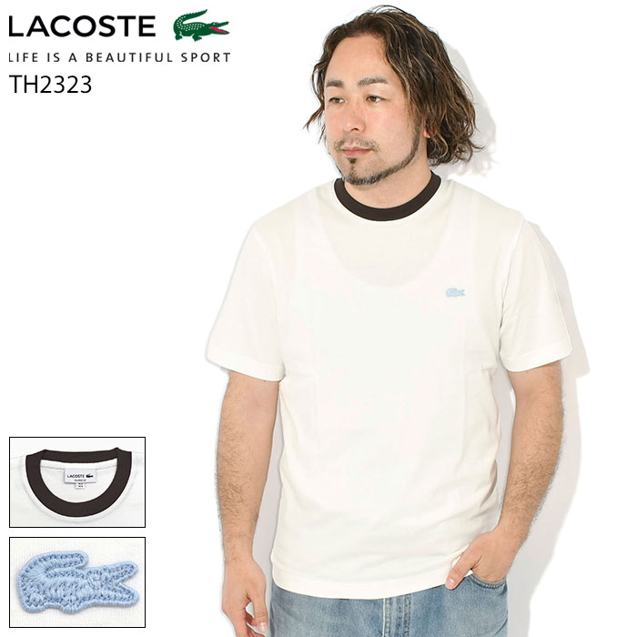 Rakuten - ラコステ LACOSTE Tシャツ 半袖 メンズ TH2323 ( lacoste TH2323 S/S Tee ティーシャツ T-SHIRTS カットソー トップス TH2323-99 )[M便 1/1]