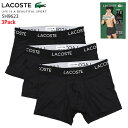 ラコステ LACOSTE ボクサーパンツ メンズ マイクロファイバー 3パック トランクショーツ ( lacoste Microfiber 3Pack Trun...