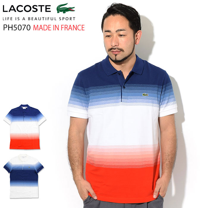 ラコステ LACOSTE ポロシャツ 半袖 メンズ PH5070L ( lacoste PH5070L S/S Polo Shirt MADE IN FRANCE フランス製 鹿…