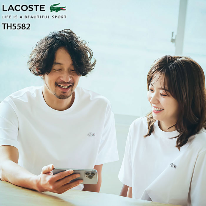 ラコステ Tシャツ メンズ ラコステ LACOSTE Tシャツ 半袖 メンズ TH5582 クルーネック ( lacoste TH5582 Crew Neck S/S Tee ティーシャツ T-SHIRTS カットソー トップス TH5582-99 )( 父の日ギフト プレゼント 父の日 早割 ギフト ラッピング対応 2024 )[M便 1/1]