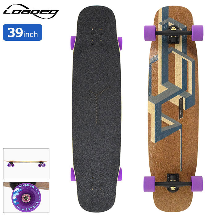 ローデッドボード LOADED BOARDS スケボー スケートボード コンプリート 39インチ × 9.5インチ Basalt Tesseract ( 39in × 9.5in 完成品 組み立て済み コンプリートセット ブランド メーカー sk8 ロンスケ ロングスケート 大人 初心者 おすすめ )